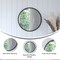 Flash Furniture 16" Round Black Metal Framed Accent Wall Mirror HFKHD-6GD-CRE8-881315-GG - alternate 9